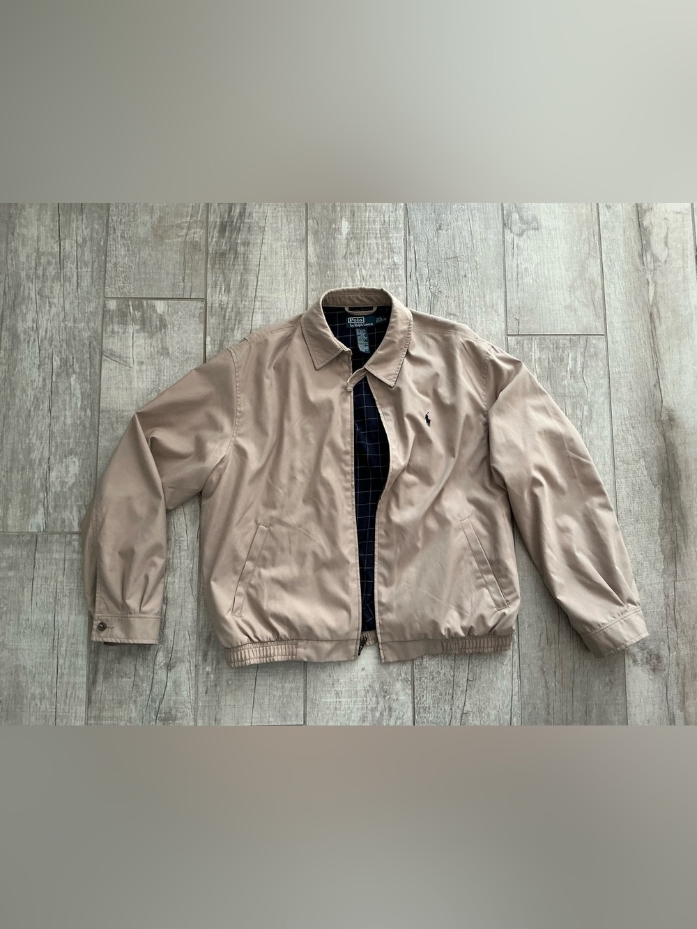 Polo by Ralph Lauren Men’s Tan Lightweight Harrington Jacket